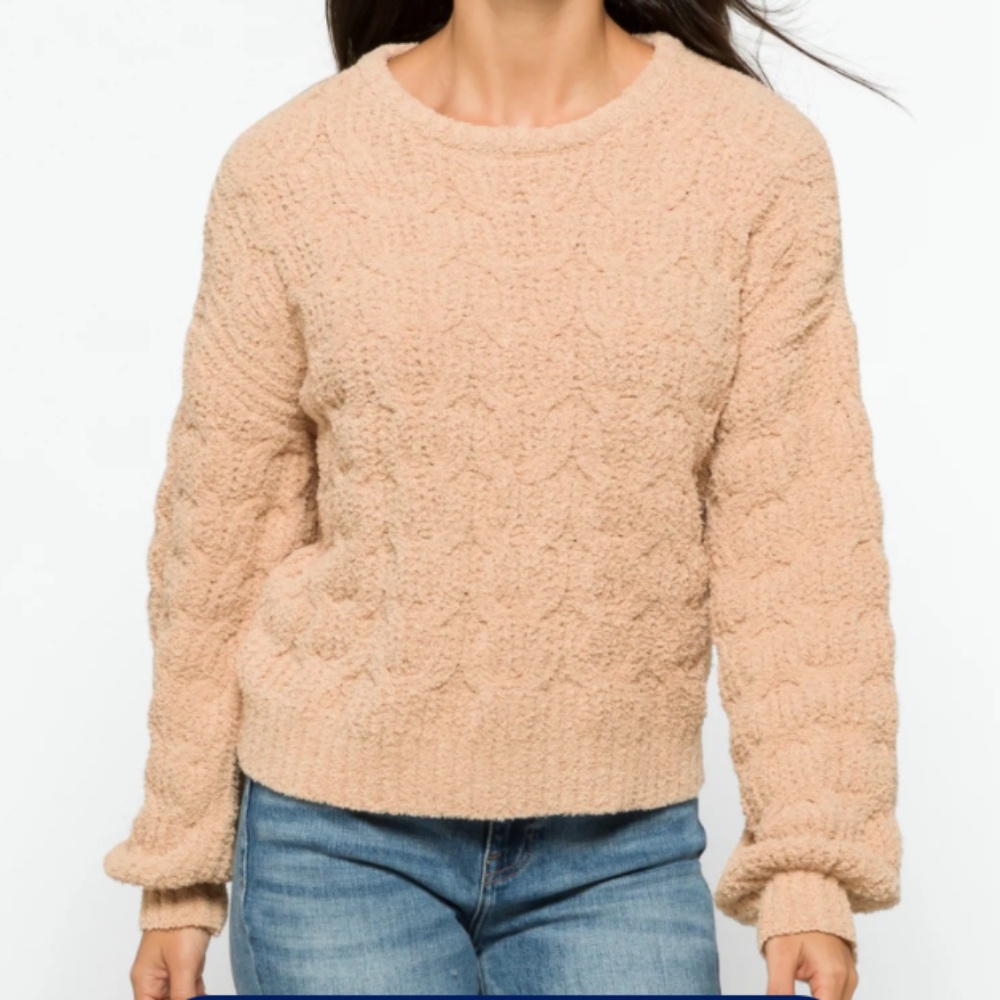 Camy Long Sleeve Chenille Pullover